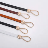Húsafell | Women Belt with Split Leather and Knot Closure