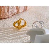 Elvia | Women Ring with Crossover Design and Waterproof