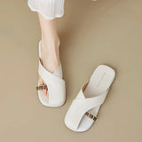 Bellamy | Women’s Sandals with Cross-Strap Buckle and Cushioned