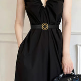 Everlyn | Women Belt with Suede Material and Knot Buckle