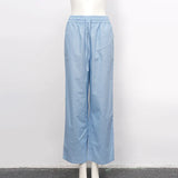 Amelia | Women's Pants with Elastic Waist and Drawstring Tie