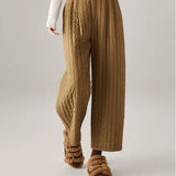 Daria | Women's Quilted Wide Leg Pants with High Waist