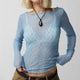 Lucille | Women Top With Sheer Lace Design