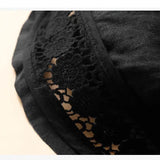 Lenora | Women's Shorts with Drawstring Waist and Lace Trim
