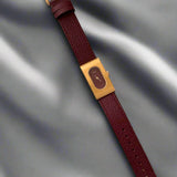 Lacceti | Women Wrist Watch with Brass Case and Leather Band
