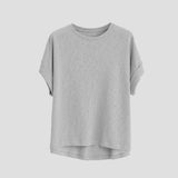 Genevieve | Women Tee With Cotton Linen Oversized Fit