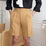 Ryker | Men's Shorts with Waist Buckle and Buttons