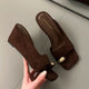 Camille | Women's Sandals with Square Toe and Wedge