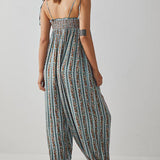Clarice | Women's Wide Leg Jumpsuit with Adjustable Tie Straps