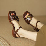 Blaire | Women Sandals with Chunky Heel and Flat