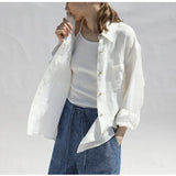 Iris | Women Shirt With Linen Oversized Fit