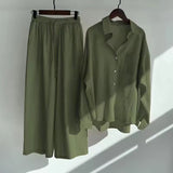 Amelia | Women's Cotton Linen Two Piece Set with Cropped Pants