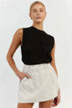 Amalfi | Women Sleeveless Knit Tank With Hollow