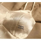 Juliette | Women Top With Satin Floral Jacquard