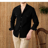 Grayson | Men's Cotton Seersucker Cuban Collar Shirt