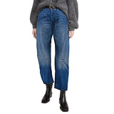 Ophelia | Women's Barrel Leg Denim Pants with High Rise