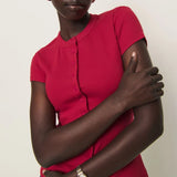 Mina | Women Top With Button Up Closure