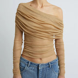 Lagos | Women Top With Sheer Mesh Fabric