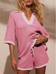 Lila | Women's Knit Two Piece Shorts Set