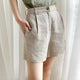 Taylor | Women's Shorts with Pleated Waist and Pockets