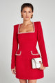 Anastasia | Women's Slim A-Line Mini Dress with Tailored Fit and Pockets