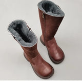 Aubrey | Women’s Riding Boots with Leather and Wool