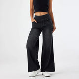 Daphne | Women's Stretch Denim Pants with Elastic Waistband