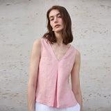 Mara | Women Top With Linen Reversible Neck
