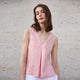 Mara | Women Top With Linen Reversible Neck