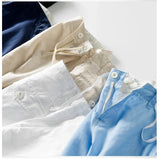 Maddox | Unisex Shorts with Button Waist and Linen