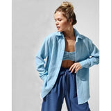 Langley | Women Shirt With Cotton Crinkle Fabric