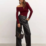 Clara| Women Top With One Shoulder Design