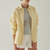 Eloise | Women Shirt With Linen Blend Longline Fit