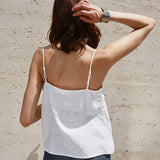 Nora | Women’s Linen V-Neck Camisole Top