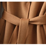 Sally | Women's 100% Wool Midi Coat with Belted Waist