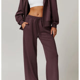 Ayla | Women's Straight Leg Running Pants with Elastic Waist
