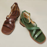 Ravello | Women's Sandals with Leather Straps and Buckle