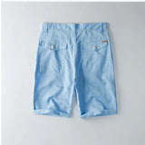 Maddox | Unisex Shorts with Button Waist and Linen