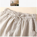 Lenora | Women's Shorts with Drawstring Waist and Lace Trim