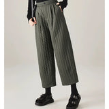 Daria | Women's Quilted Wide Leg Pants with High Waist
