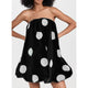 Diana | Women's Strapless A-Line Dress with Bubble Hem