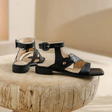Calista | Women’s Sandals with Straps and Square Toe