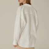 Eloise | Women Shirt With Linen Blend Longline Fit