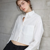 Skye | Women Shirt With Linen Cropped Fit