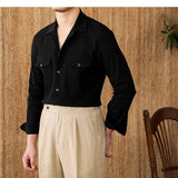 Grayson | Men's Cotton Seersucker Cuban Collar Shirt