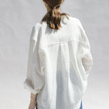 Iris | Women Shirt With Linen Oversized Fit