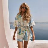 Ophelia | Women's Co-Ord Set Wrap Shorts