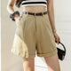 Arden | Women's Shorts with High Waist and Pockets