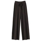 Sandrine | Women's Merino Wool Wide Leg Trousers with High Waist