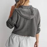 Faye | Women's Cropped Hoodie with Relaxed Fit and Soft Fabric Blend